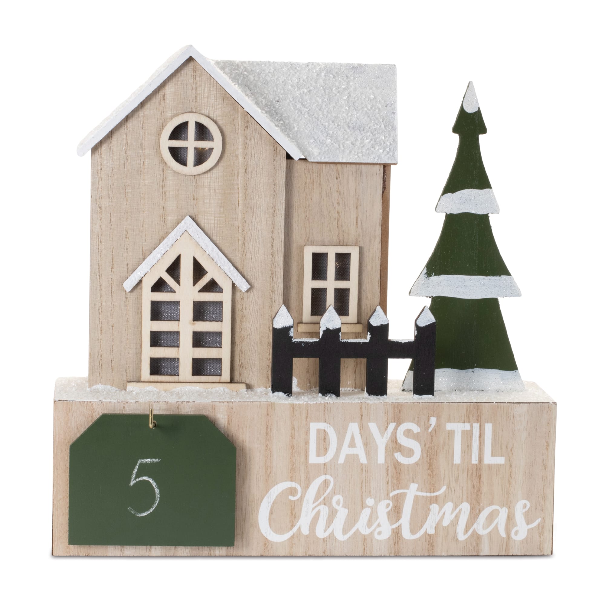 12" LED House Christmas Countdown